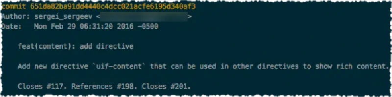 Example of a good commit message Example of a good commit message