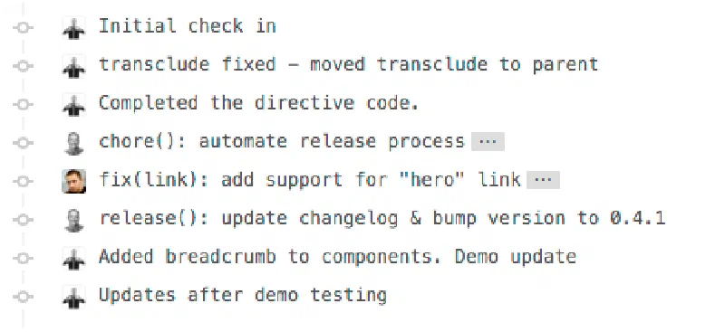 Example of multiple commits about a single feature Example of multiple commits about a single feature