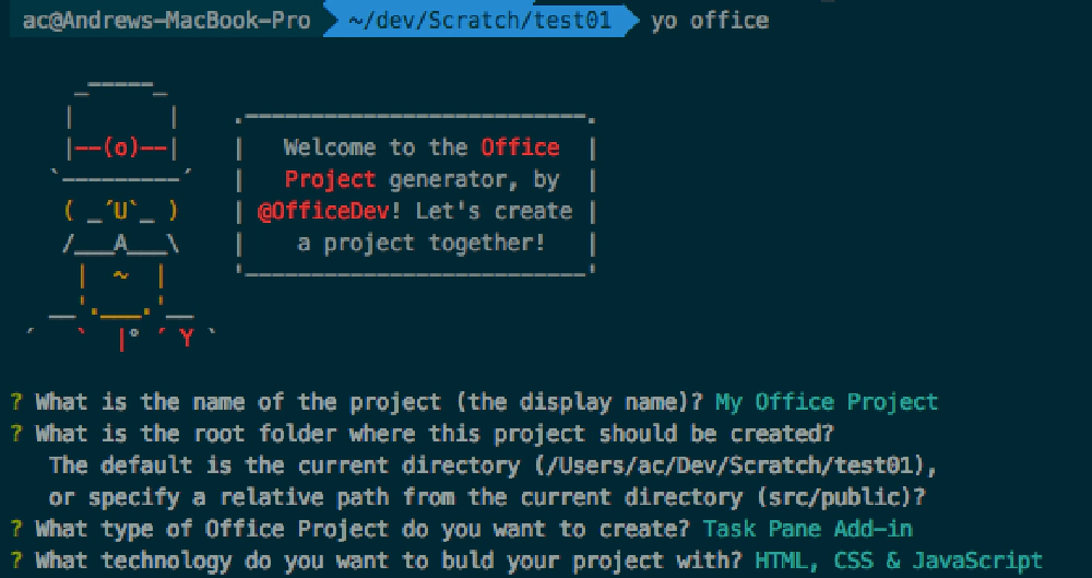 Yeoman Generator for Office Add-ins Yeoman Generator for Office Add-ins
