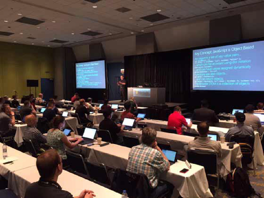 That's me delivering a full-day, pre-conference workshop at Microsoft Ignite