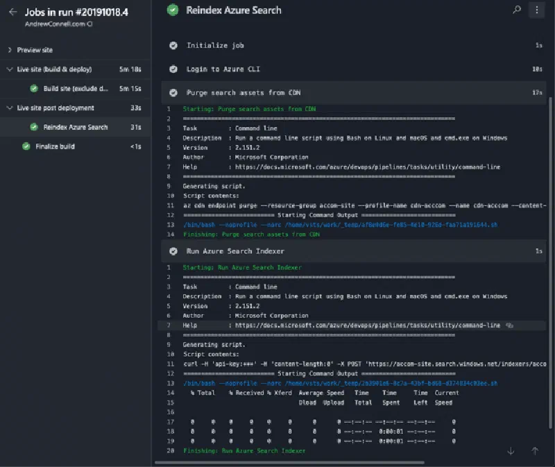 Azure Pipeline Results Azure Pipeline Results