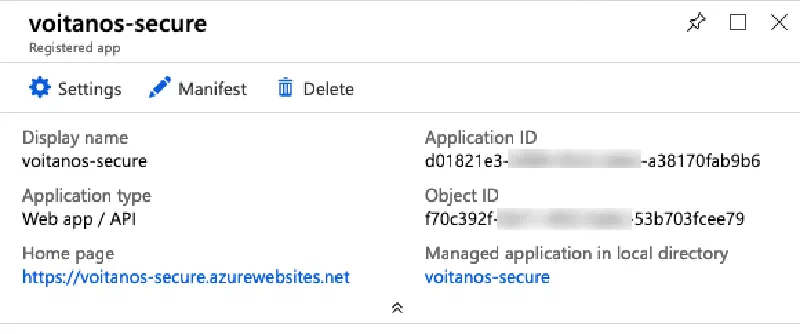 Entra ID app configuration