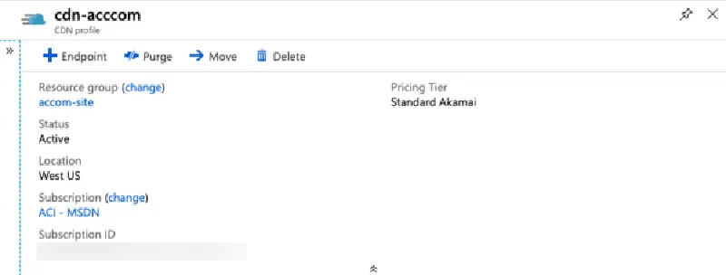 Azure CDN Profile