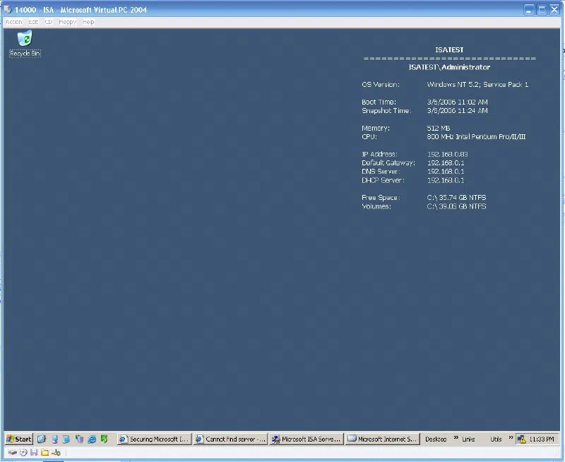 BGInfo Screenshot