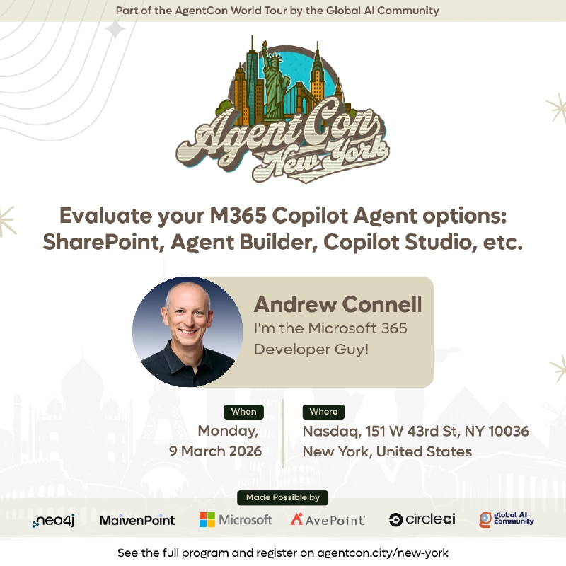 Join me at AgentCon New York! Join me at AgentCon New York!