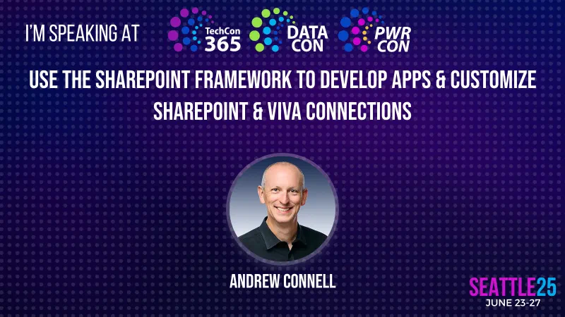 Half-day Workshop: Use the SharePoint Framework to develop apps & customize SharePoint & Viva Connections