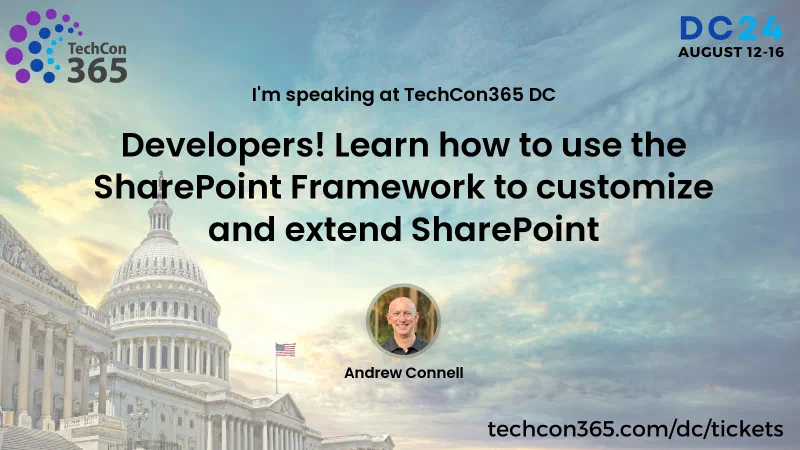 Full-day Workshop: Developers! Learn the SharePoint Framework to Customize and Extend Microsoft 365 apps Full-day Workshop: Developers! Learn the SharePoint Framework to Customize and Extend Microsoft 365 apps