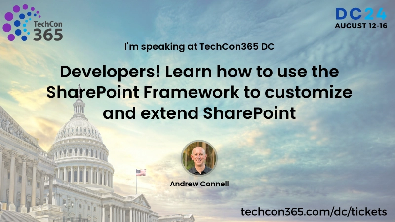 Full-day Workshop: Developers! Learn the SharePoint Framework to Customize and Extend Microsoft 365 apps Full-day Workshop: Developers! Learn the SharePoint Framework to Customize and Extend Microsoft 365 apps