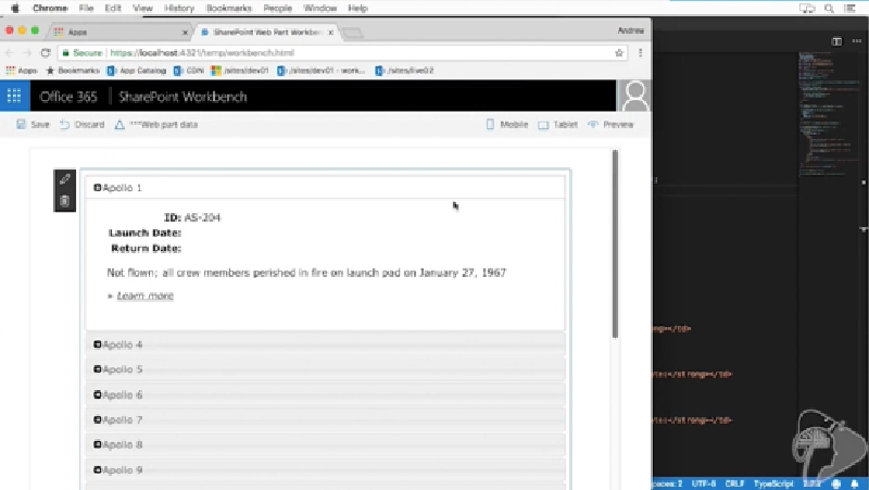 Screenshot from a lesson in the new jQuery chapter
