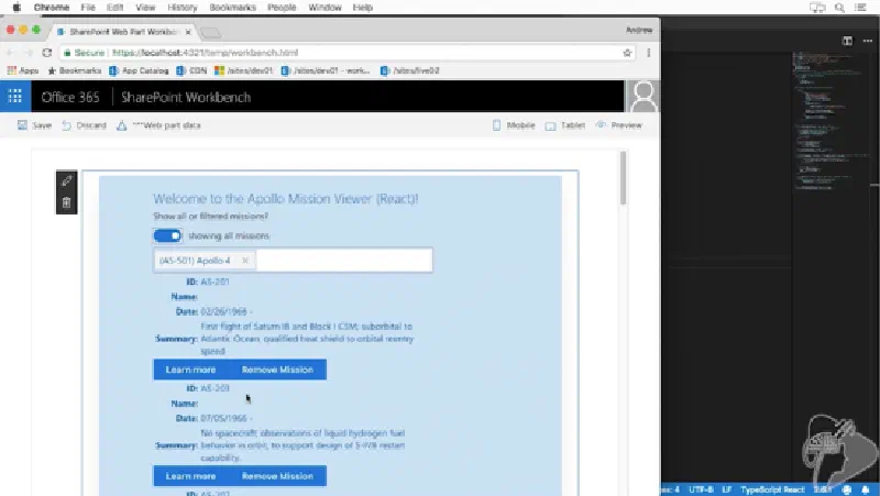 Screenshot from a lesson in the new react chapter Screenshot from a lesson in the new react chapter