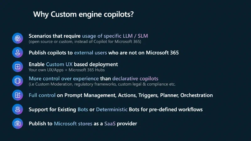 Why custom engine agents Why custom engine agents