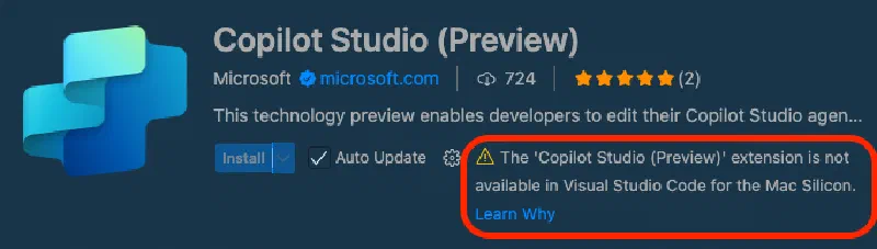Not supported on Apple Silicon Not supported on Apple Silicon