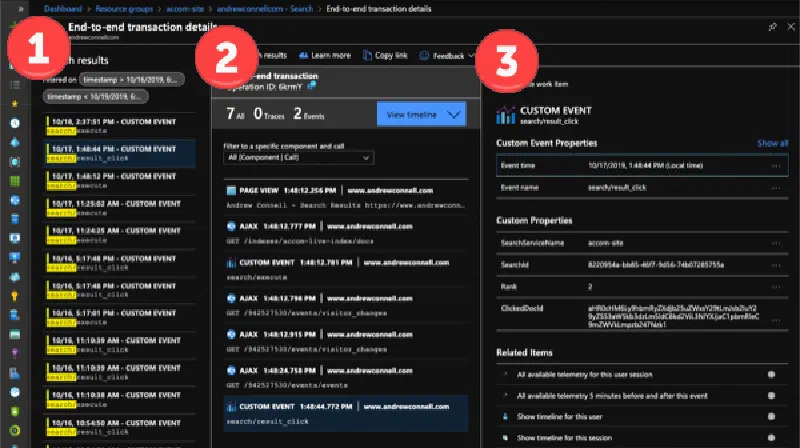 Azure App Insights Search Results Azure App Insights Search Results