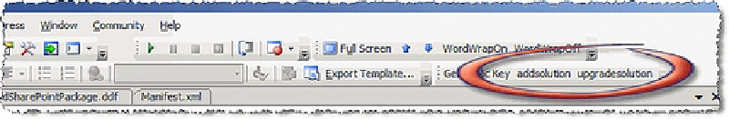 Figure 6: Custom toolbar commands Figure 6: Custom toolbar commands