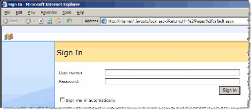 Figure 8 – SharePoint's default Forms Authentication Sign In Page Figure 8 – SharePoint's default Forms Authentication Sign In Page