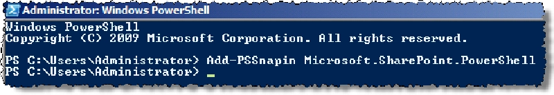SharePoint 2010 PowerShell SharePoint 2010 PowerShell