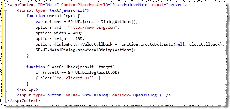 Create Dialog Create Dialog