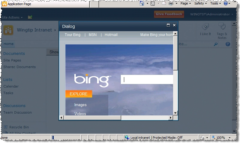 Create Dialog Create Dialog