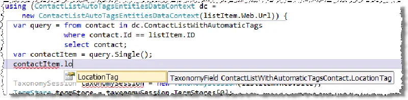 Taxonomy with LINQ Taxonomy with LINQ