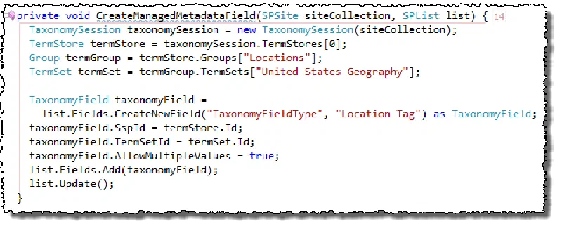 Create a Managed Metadata Field Create a Managed Metadata Field