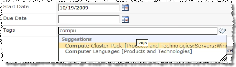 Managed metadata service Managed metadata service
