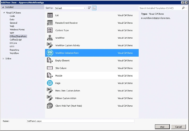 Workflow Initiation Form Workflow Initiation Form