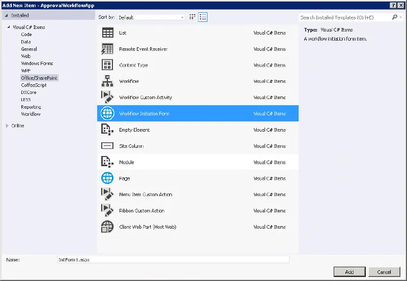 Workflow Initiation Form Workflow Initiation Form