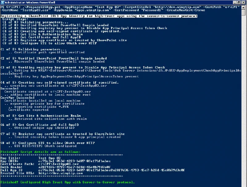 PowerShell Results PowerShell Results