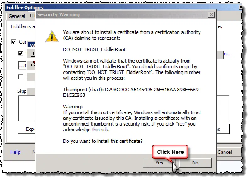 Accept the trust dialog