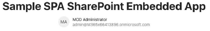 Successful sign in of our Microsoft Entra ID enabled React SPA Successful sign in of our Microsoft Entra ID enabled React SPA