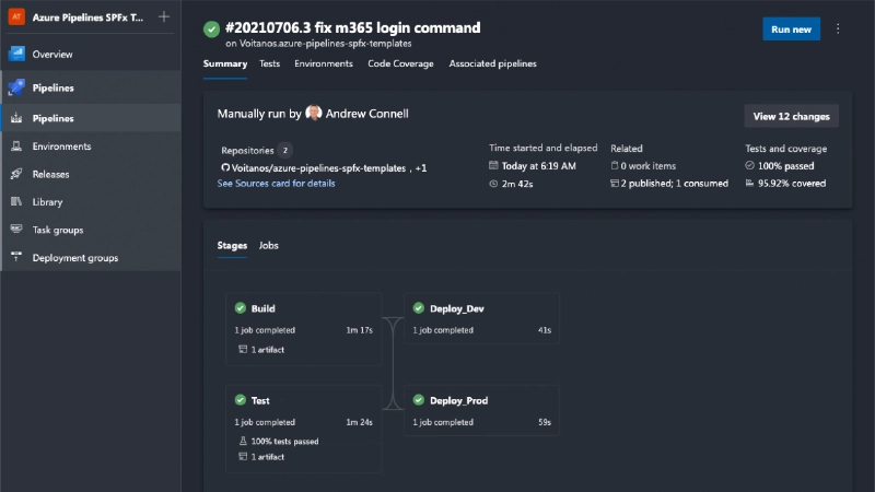 Successful pipeline execution from the updated 'Azure Pipelines Templates SPFx' Successful pipeline execution from the updated 'Azure Pipelines Templates SPFx'
