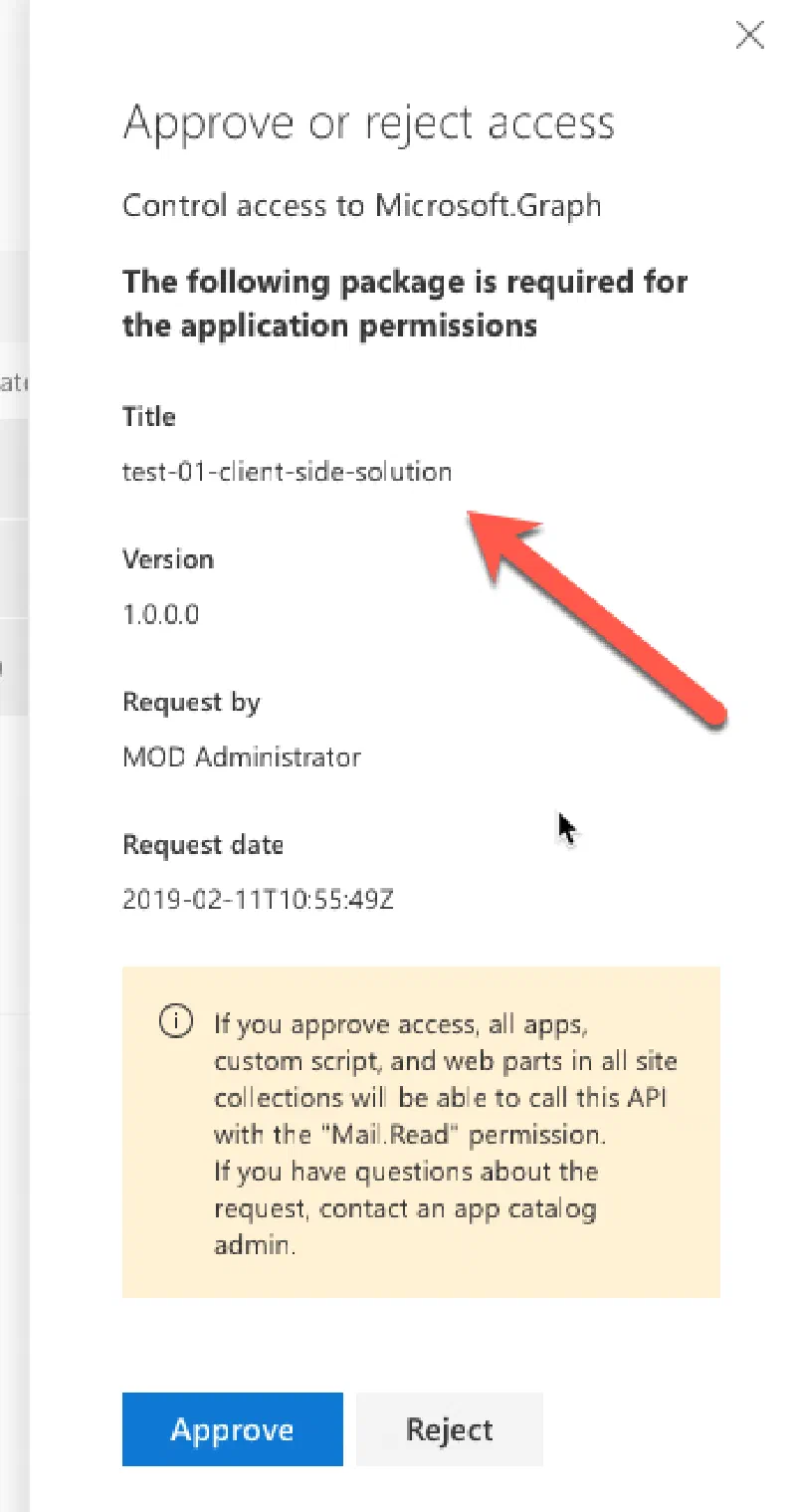 API permission request - Approve/Reject dialog API permission request - Approve/Reject dialog