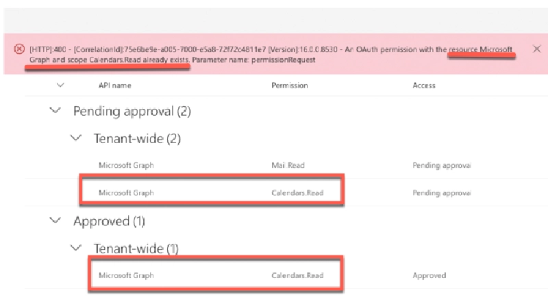 Don't be fooled by duplicate permission requests Don't be fooled by duplicate permission requests