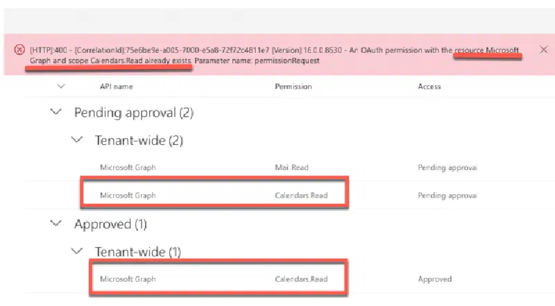 Don't be fooled by duplicate permission requests Don't be fooled by duplicate permission requests