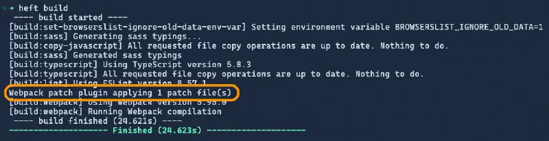 Webpack Patch Console Message Webpack Patch Console Message