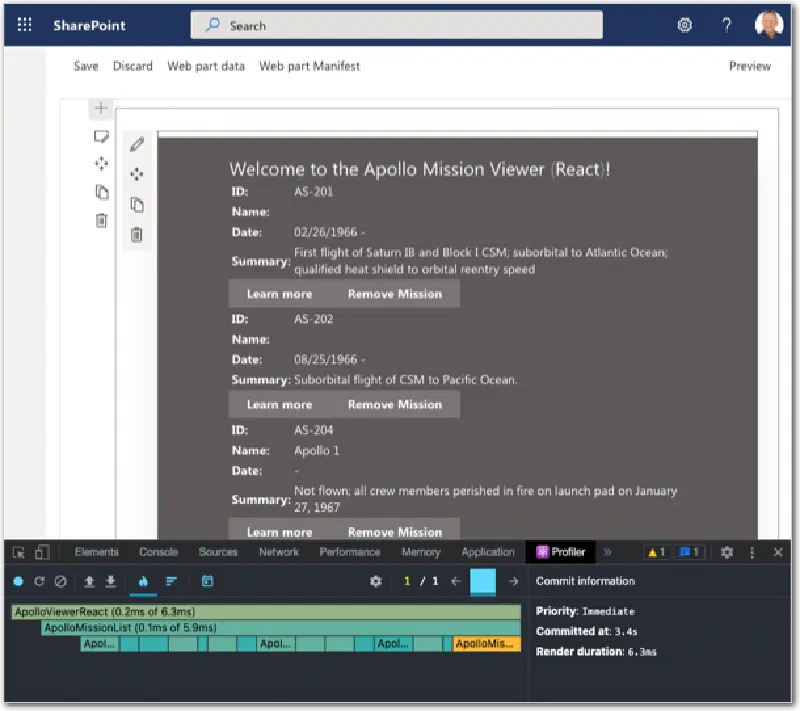 React DevTools profiler works with SPFx projects! React DevTools profiler works with SPFx projects!