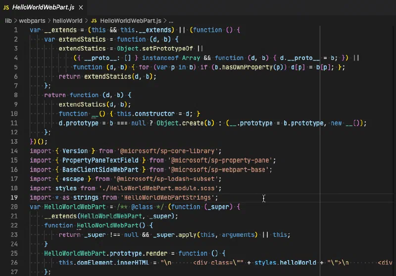 SPFx bundle as ECMAScript 5