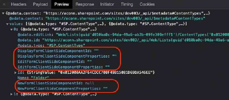 List forms without a customizer registered to them