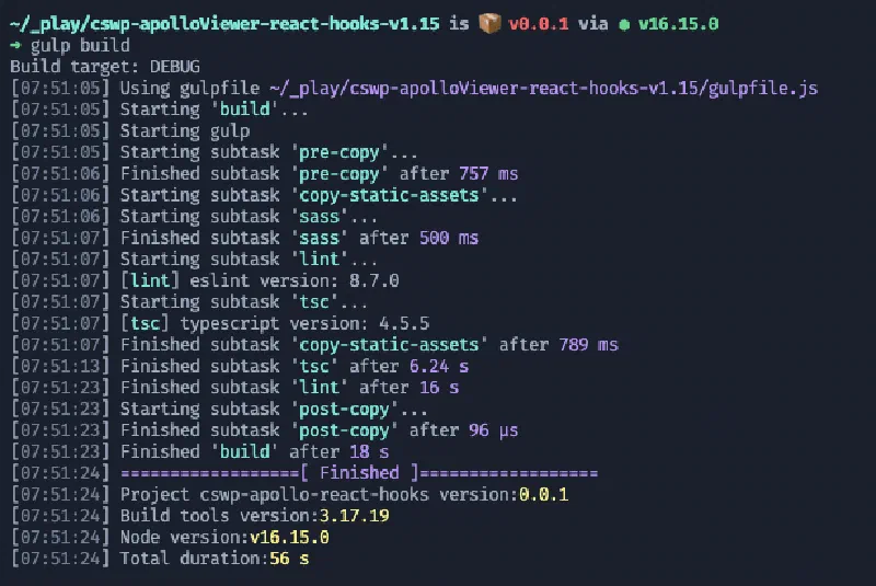 Linting message eliminated using our local ESLint configuration