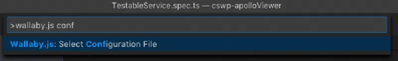 Generating a Wallaby.js configuration file Generating a Wallaby.js configuration file