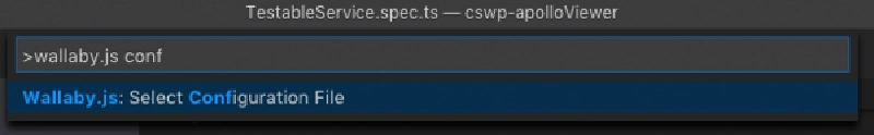Generating a Wallaby.js configuration file Generating a Wallaby.js configuration file