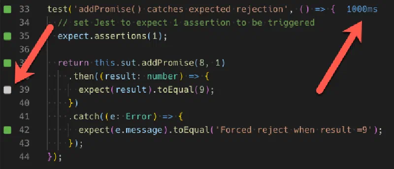 Wallaby.js displaying test duration & results Wallaby.js displaying test duration & results