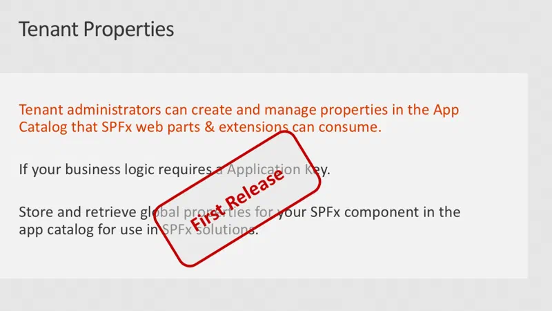 Slide: Tenant properties Slide: Tenant properties