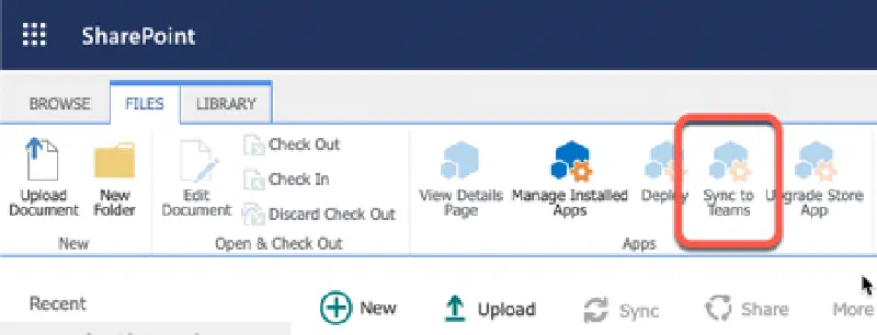 SharePoint Online - Tenant App Catalog - Sync to Teams button SharePoint Online - Tenant App Catalog - Sync to Teams button