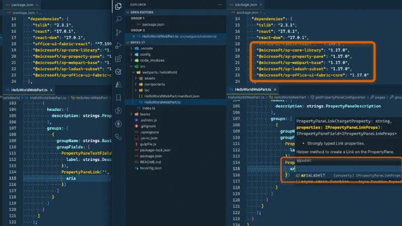Property Pane Link control accessibility improvement Property Pane Link control accessibility improvement