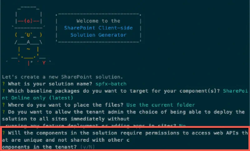 New option to indicate solutions require permissions