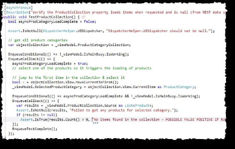 Silverlight Test Code Silverlight Test Code
