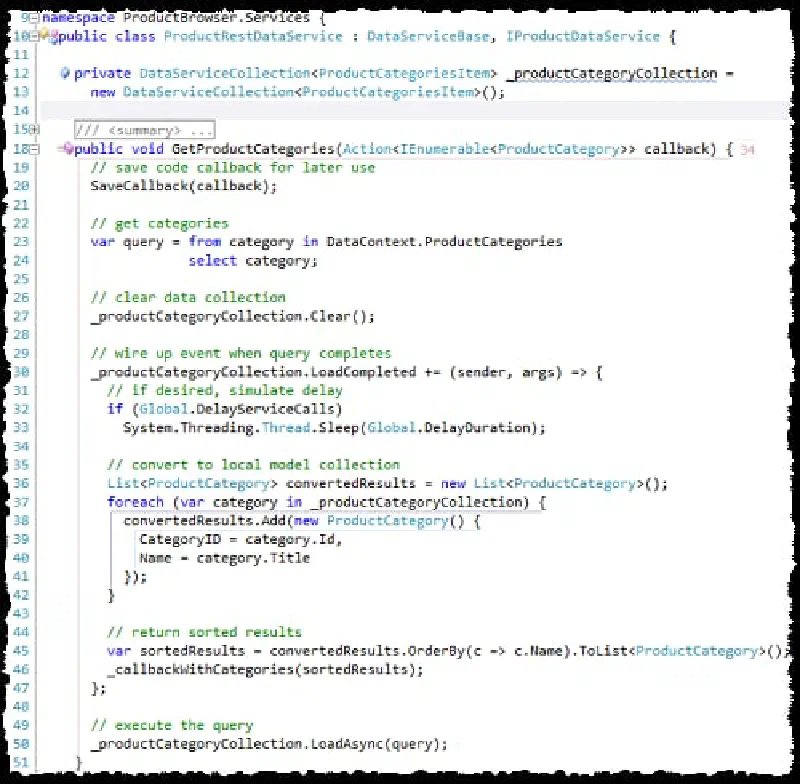 Silverlight OData Request Silverlight OData Request