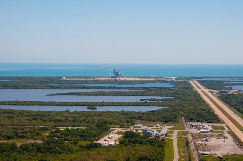 Launch Pad 39A - from roof of VAB Launch Pad 39A - from roof of VAB