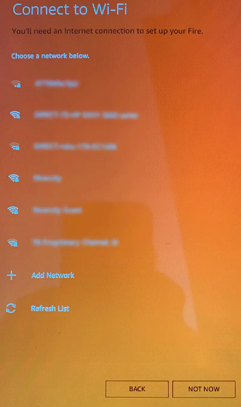 Kindle: connect to WiFi